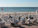 Der Strand von Westerland (Sylt) am 13.