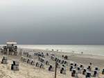 Blick auf den Strand von Westerland in Hhe der Friesichen Strae am 19.