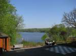 Malente [Ostholstein]; Blick von der Terrasse der Vitalkliniken, Klinik Bochenholm auf den Dieksee [25.04.2011]