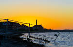 Sonnenuntergang am Sdstrand in Eckernforde.