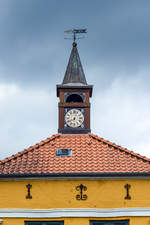 Uhrwerk am Turmgebude in Kupfermhle (Gemeinde Harrislee).