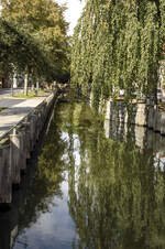 Der Kanal »Fleth« in Glückstadt wurde von Niederländern angelegt.