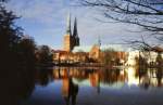 Lbecker Dom am Mhlenteich.