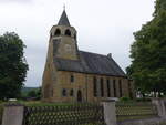 Merkers, evangelische Kirche, erbaut 1929 in der Schulstrae (05.06.2022)