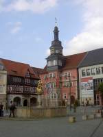 Eisenach, Alte Rathaus mit Treppenturm von 1638 am Marktplatz (14.06.2012)