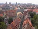 Blick auf die bekannte Krmerbrcke in Erfurt.