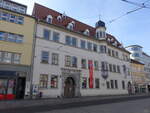 Erfurt, Haus Dacherden am Anger Platz, erbaut 1557 nach Planung des Architekten Blasius Hennigk (10.04.2023)