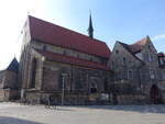 Erfurt, ehemalige gotische Ursulinenklosterkirche, erbaut 1235 (10.04.2023)