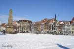 ERFURT im Schnee, Domplatz 2006