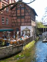 Erfurt Einkehr am Wasser,nur wenige Schritte vom Domplatz entfernt.