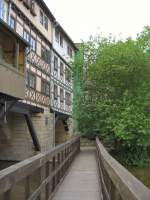 An der Krmerbrcke ERFURT, Foto vom Behelfssteg, 2006