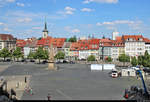 Nachdem die Domstufen bezwungen wurden, konnte noch eine Aufnahme vom Domplatz in Erfurt erstellt werden.