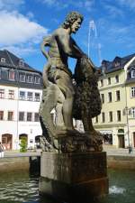 Gera, Simsonbrunnen am Marktplatz, erschaffen 1685 durch Caspar Junghans (18.07.2011)