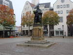 Jena, Johann Friedrich Denkmal am Marktplatz (22.10.2022)