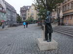 Jena, Carl Zeiss Denkmal am Johannisplatz (22.10.2022)