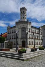 Meuselwitz, neugotisches Rathaus, erbaut von 1861 bis 1862 (18.07.2011)