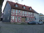Kllstedt, Fachwerkhaus der Heimatstube an der Kirche (13.11.2022)