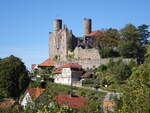 Rimbach, Burg Hanstein, Ruine der Hhenburg, erbaut ab 1070 (26.09.2023)
