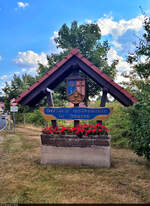 Hausen (Niederorschel) begrt seine Bewohner und Gste am Ortseingang mit diesem Schild.