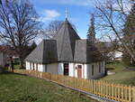 Burgtonna, evangelische Christuskirche, erbaut 1990 (25.03.2023)