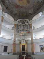 Waltershausen, Orgel der Stadtkirche, größte Barockorgel in Thüringen von Tobias   Heinrich Gottfried Trost (13.06.2012)