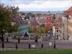 Blick in das Zentrum von Gotha mit dem Rathaus; 07.10.2003  