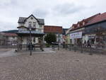 Friedrichroda, Cafes und Huser in der Marktstrae (15.04.2022)