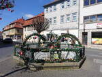 Ohrdruf, Osterbrunnen am Michaelisplatz (16.04.2022)