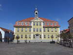 Ohrdruf, Rathausgebude am Marktplatz, erbaut im 19.