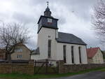 Burkersdorf bei Weida, evangelische Kirche, Chorturmkirche, Umbau um 1700 (29.04.2023)