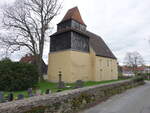 Clodra, evangelische Hoffnungskirche, erbaut 1658 (29.04.2023)