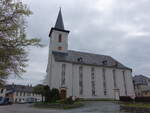 Hohenleuben, evangelische Kirche, einschiffiger klassizistischer Kirchenbau, erbaut 1786 (29.04.2023)