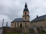 Neundorf, klassizistische evangelische Dorfkirche, erbaut 1801 (29.04.2023)