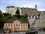 Greiz, Westernhagenplatz mit Oberem Schlo (17.07.2011)