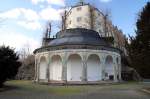 Ein Blick auf den Schanzengarten vom Oberes Schloss in Greiz.