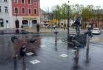 Karpfenpfeifer Brunnen in Zeulenroda.