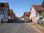 Albingshausen, Fachwerkhuser in der Albingshuser Dorfstrae (15.10.2018)