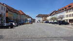 Hildburghausen, historische Gebude am Marktplatz (09.05.2021)