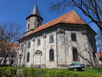 Hildburghausen, evangelische Apostelkirche, erbaut von 1755 bis 1774 (09.05.2021)