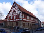 Arnstadt, Rektorat, erbaut 1412, von 1935 bis 1959 Bachgedenksttte (16.04.2022)