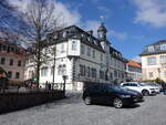 Ilmenau, Rathaus am Marktplatz, erbaut von 1768 bis 1786 durch Gottfried Heinrich Krohne (16.04.2022)