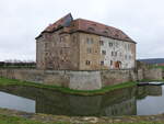 Heldrungen, Wasserschloss, erbaut von 1512 bis 1519 (08.04.2023)