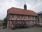 Holzthaleben, altes Rathaus mit Heimatmuseum am Kirchberg (30.06.2023)
