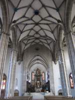 Nordhausen, Dom, Langhaus mit Altar von 1450 (29.09.2012)