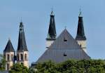 Blasi-Kirche links und der Nordhuser Dom rechts am 16.08.2013