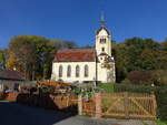 Eineborn, neugotische evangelische Dorfkirche, erbaut 1902 (20.10.2022)