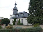 Stiebritz, evangelische Kirche, erbaut von 1727 bis 1732 (21.10.2022)