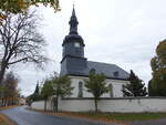 Gssitz, evangelische Kirche, erbaut bis 1732 (18.10.2022)