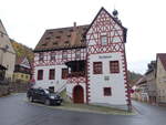 Ziegenrck, historisches Rathaus am Markt (18.10.2022)