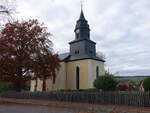 Knau, evangelische Kirche, erbaut ab 1608 (19.10.2022)